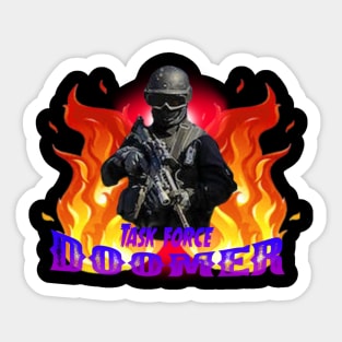 Task force doomer Sticker